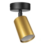 Lampa sufitowa - HUDSON czarny/złoty 1xGU10 - MLP0257