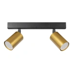 Lampa sufitowa - HUDSON czarny/złoty 2xGU10 - MLP0258