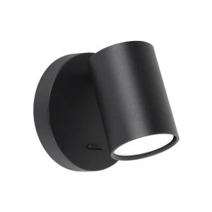 Lampa ścienna kinkiet GENESIS - 1xGU10 - Czarny z włącznikiem - ML2905