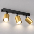 Lampa sufitowa - HUDSON czarny/złoty 3xGU10 - MLP0259