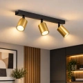 Lampa sufitowa - HUDSON czarny/złoty 3xGU10 - MLP0259 - realizacja