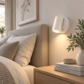 Lampa ścienna kinkiet GENESIS - 1xGU10 - Biały z włącznikiem - ML2906 - realizacja