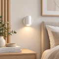 Lampa ścienna kinkiet GENESIS - 1xGU10 - Biały z włącznikiem - ML2906- realizacja
