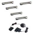 Klips LED na szybę - metalowy - 12V 0,25W + zasilacz - zestaw