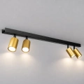 Lampa sufitowa - HUDSON czarny/złoty 4xGU10 - MLP0260