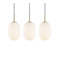 Lampa wisząca LED ALIAS 3xE14 - Złoty - ML0316 - klosze