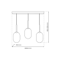 Lampa wisząca LED ALIAS 3xE14 - Złoty - ML0316 - wymiary