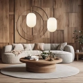 Lampa wisząca LED ALIAS 1xE14 Fi240 - Złoty - ML0318 -realizacja