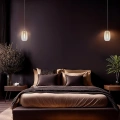 Lampa wisząca - VASO 3 amber 4W LED - ML1405 - realizacja