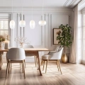 Lampa wisząca - VASO biały 15W LED - ML1406 - realizacja