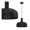 Lampa wisząca LED VISBY 1xE27 - Czarny - MLP1553 - klosz