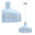 Lampa wisząca LED VISBY 1xE27 - Błękitny - MLP1556 - klosz