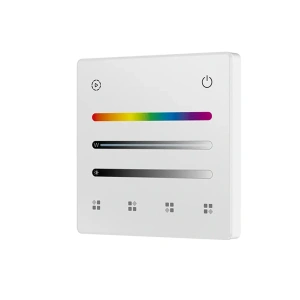 Panel LED naścienny - RGB+W - 4 strefy / 4 sceny - 3V - TL4(W)