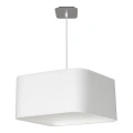 Lampa wisząca - NAPOLI biały/chrom 1xE27 - ML6362