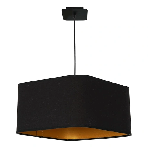 Lampa wisząca - NAPOLI czarny/złoty 1xE27 - ML6368