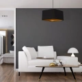 Lampa wisząca - NAPOLI czarny/złoty 1xE27 - ML6368 - realizacja
