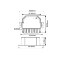 Odbiornik LED - Mono - 12-48V DC 1x6A - V1-SP - Rysunek techniczny