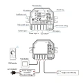 Odbiornik LED - Mono - 12-48V DC 1x6A - V1-SP - Schemat instalacji
