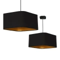 Lampa wisząca - NAPOLI czarny/złoty 1xE27 - ML6368