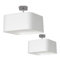 Lampa sufitowa - NAPOLI biały/chrom 1xE27 - ML6361