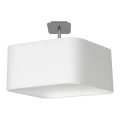 Lampa sufitowa - NAPOLI biały/chrom 1xE27 - ML6361