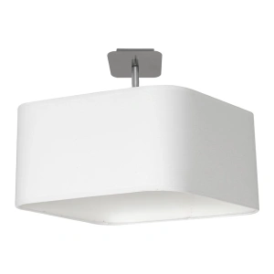 Lampa sufitowa - NAPOLI biały/chrom 1xE27 - ML6361