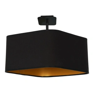 Lampa sufitowa - NAPOLI czarny/złoty 1xE27 - ML6367