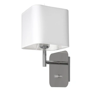 Lampa ścienna - NAPOLI biały/chrom 1xE27 - ML6359