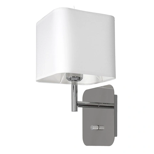 Lampa ścienna - NAPOLI biały/chrom 1xE27 - ML6359