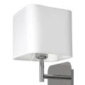 Lampa ścienna - NAPOLI biały/chrom 1xE27 - ML6359