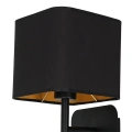Lampa ścienna - NAPOLI czarny/złoty 1xE27 - ML6365