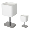 Lampa biurkowa - NAPOLI biały/chrom 1xE27 - ML6363