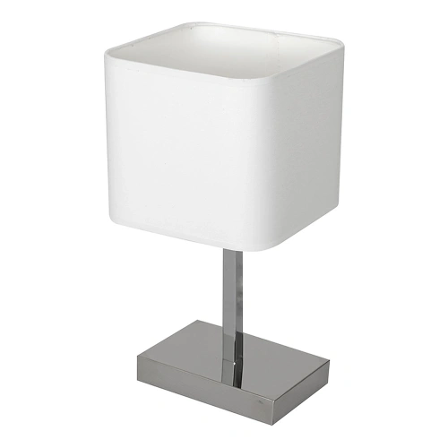 Lampa biurkowa - NAPOLI biały/chrom 1xE27 - ML6363