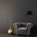 Lampa podłogowa - NAPOLI czarny/złoty 1xE27 - ML6370 - realizacja