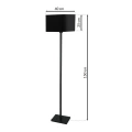 Lampa podłogowa - NAPOLI czarny/złoty 1xE27 - ML6370 - wymiary