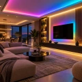 Taśma LED COB RGB+CCT (RGBWW) cyfrowa WS2811 24V 21W (CCT - 2700K - 6500K) - przykład zastosowania