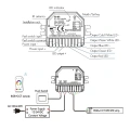 Odbiornik LED - RGB+CCT - 12-48V DC 5x2A - V5-SP - Schemat podłączenia