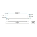 Ściemniacz z zasilaczem napięciowym LED - 24V 150W - sterowanie DALI - LN-150-24-DA - Rysunek techniczny