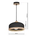 Lampa wisząca STUDIO 1xE27 - czarny - MLP8851 - wymiary