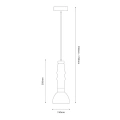Lampa wisząca LUCCO - 13W - amber - ML1418 - wymiary