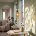 Lampa wisząca MOLLY - 1xE14 - amber - ML1823 - realizacja