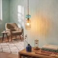 Lampa wisząca MOLLY - 1xE14 - amber - ML1823 - realizacja