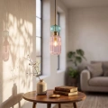 Lampa wisząca MOLLY - 1xE14 - różowy - ML1822 - realizacja