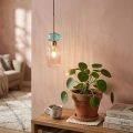 Lampa wisząca MOLLY - 1xE14 - różowy - ML1822 - realizacja