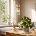 Lampa wisząca MOLLY - 1xE14 - zielony - ML1824 - realizacja