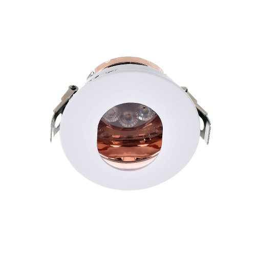 Sufitowa oprawa wpustowa VT-874-WR - ruchoma - biały-różowe złoto