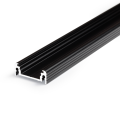 Profil aluminiowy LED SURFACE14 czarny anodowany z kloszem