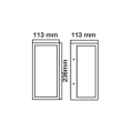 Lampa elewacyjna 1x E27 - czarna - VT-837-B - rysunek techniczny