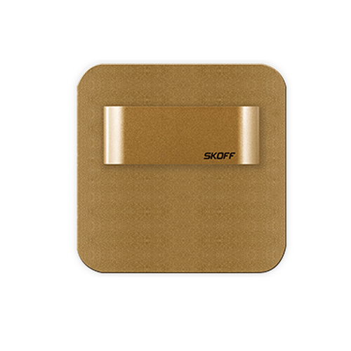 Oprawa schodowa LED - SHORT SALSA - Matowy mosiądz - 10V IP20 - Skoff