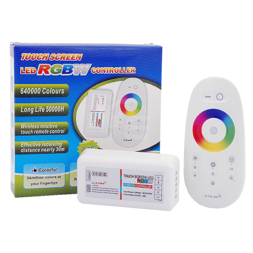 Sterownik kontroler LED radiowy RGBW/ RGB+W 12-24V 10A 2.4GHz (zestaw) 